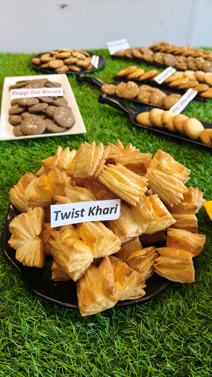 Freshly baked products from workshop